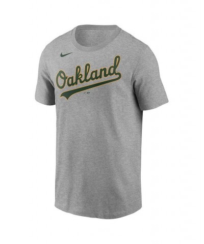 Men's Khris Davis Heathered Gray Oakland Athletics Name and Number Team T-shirt $21.15 T-Shirts