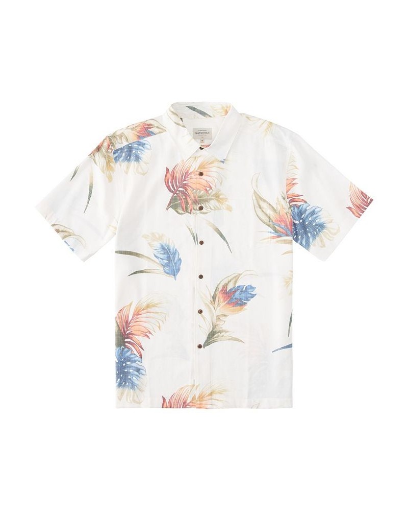 Quiksilver Men's Rainbow Floral Printed Shirt Antique White $41.58 Shirts