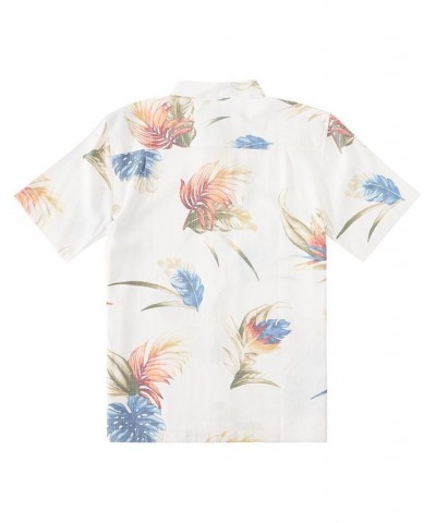 Quiksilver Men's Rainbow Floral Printed Shirt Antique White $41.58 Shirts