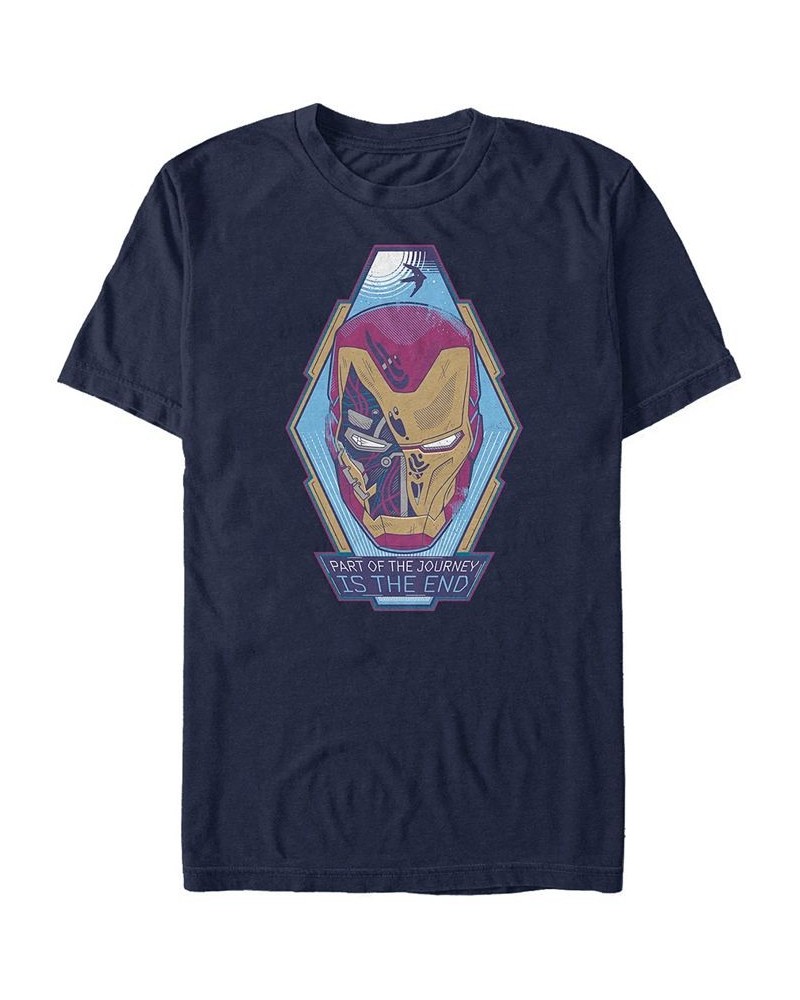 Marvel Men's Iron Man the End, Short Sleeve T-shirt Blue $20.29 T-Shirts