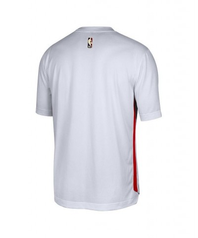 Men's White, Red Miami Heat Hardwood Classics Pregame Warmup Shooting Performance T-shirt $28.61 T-Shirts