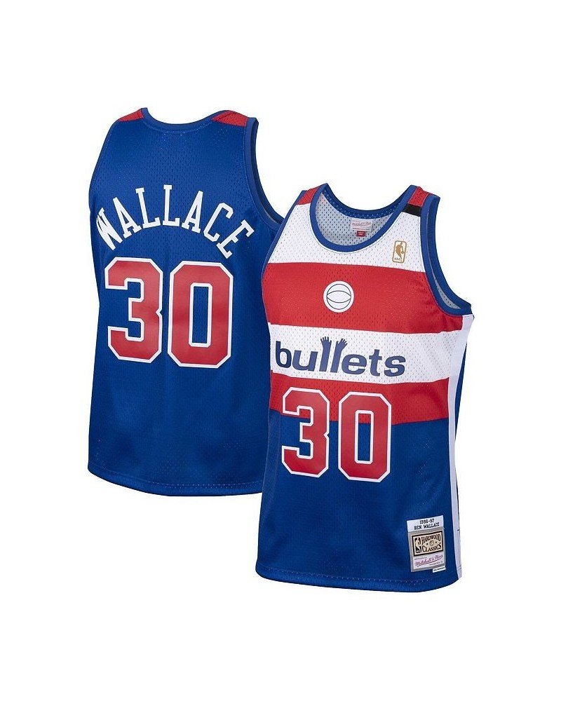 Men's Ben Wallace Royal Washington Bullets 1996-97 Hardwood Classics Swingman Jersey $44.95 Jersey