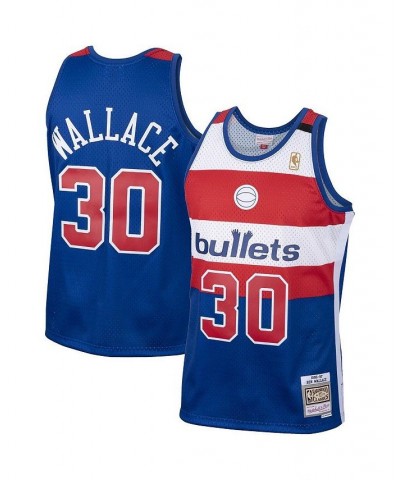 Men's Ben Wallace Royal Washington Bullets 1996-97 Hardwood Classics Swingman Jersey $44.95 Jersey