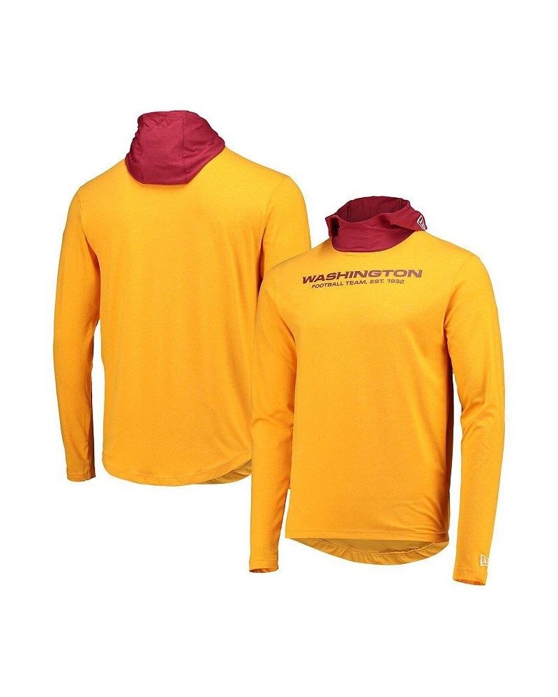 Men's Gold, Burgundy Washington Football Team Active Block Hoodie Long Sleeve T-shirt $24.00 T-Shirts