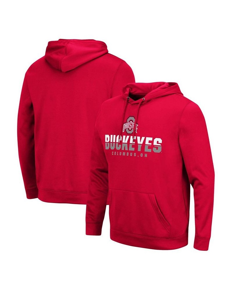 Men's Scarlet Ohio State Buckeyes Lantern Pullover Hoodie $27.02 Sweatshirt