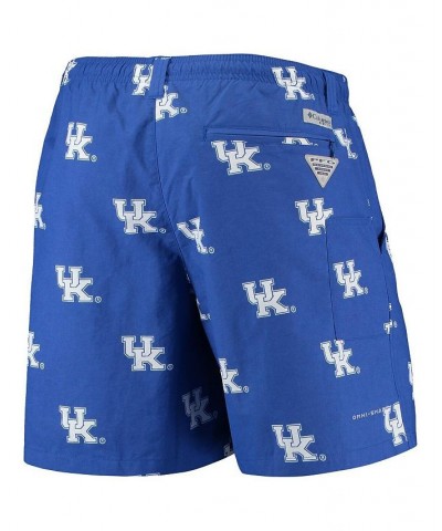 Men's PFG Royal Kentucky Wildcats Backcast LI 6" Omni-Shade Hybrid Shorts $22.22 Swimsuits