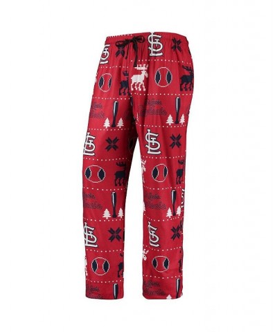 Men's Red St. Louis Cardinals Ugly Pajama Set $38.49 Pajama