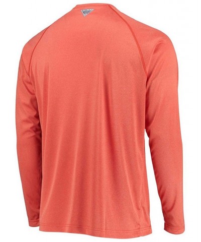 Men's Orange Clemson Tigers PFG Terminal Tackle Omni-Shade Long Sleeve T-shirt $17.20 T-Shirts