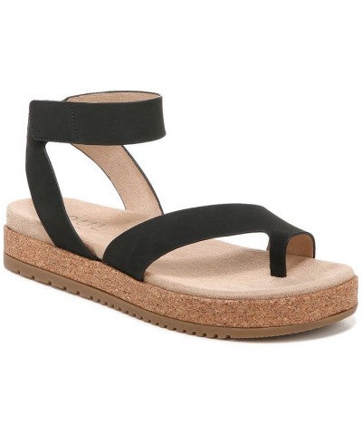 Divina Ankle Strap Sandals Black $45.60 Shoes