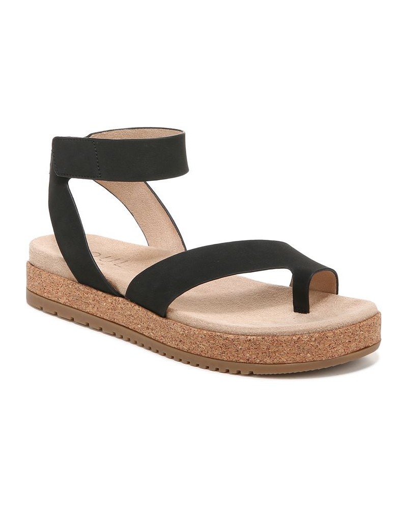 Divina Ankle Strap Sandals Black $45.60 Shoes