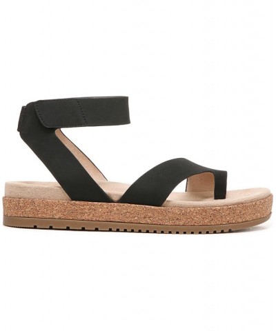 Divina Ankle Strap Sandals Black $45.60 Shoes