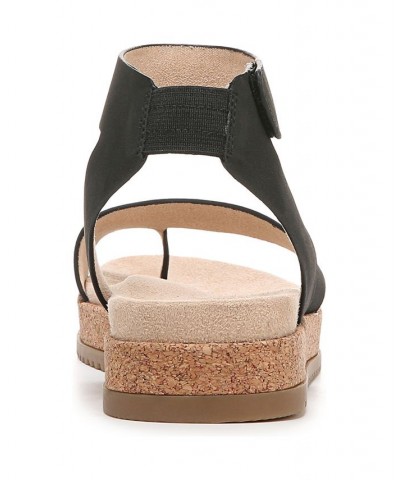 Divina Ankle Strap Sandals Black $45.60 Shoes