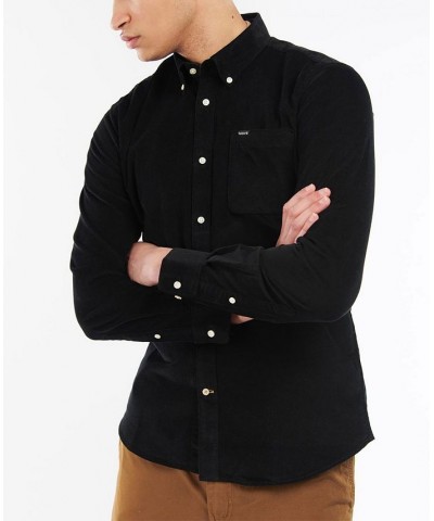 Men's Ramsey Tailored-Fit Corduroy Shirt Black $30.78 Shirts