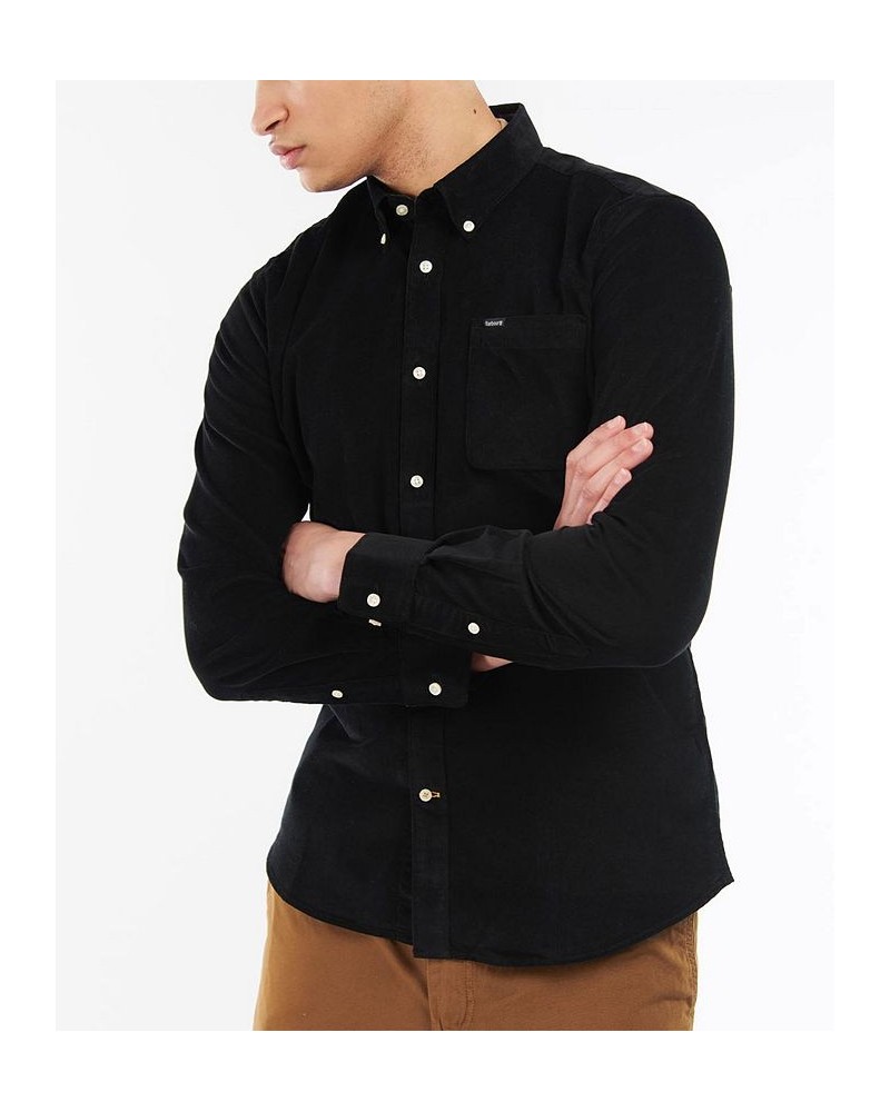 Men's Ramsey Tailored-Fit Corduroy Shirt Black $30.78 Shirts