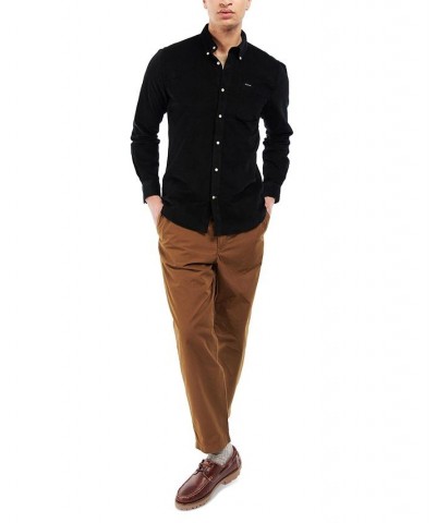 Men's Ramsey Tailored-Fit Corduroy Shirt Black $30.78 Shirts