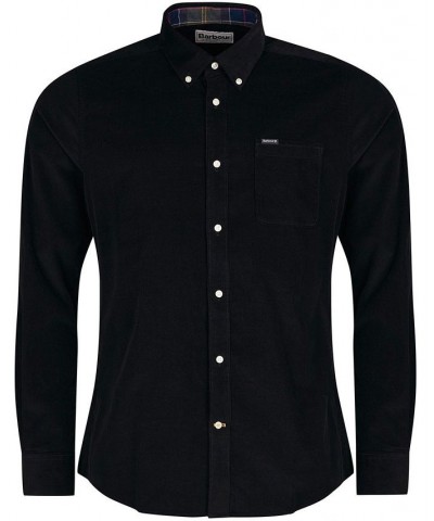 Men's Ramsey Tailored-Fit Corduroy Shirt Black $30.78 Shirts