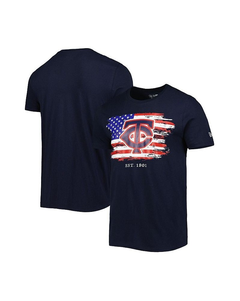 Men's Navy Minnesota Twins 4th of July Jersey T-shirt $19.68 T-Shirts