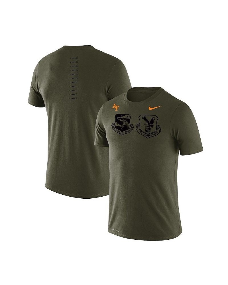 Men's Olive Air Force Falcons Rivalry Badge Legend T-shirt $21.23 T-Shirts