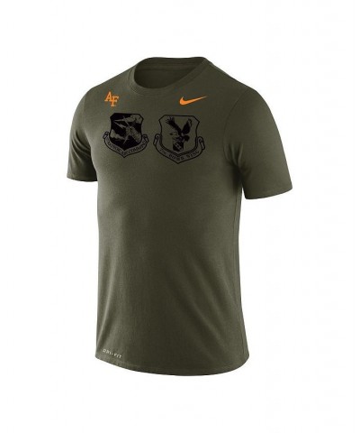 Men's Olive Air Force Falcons Rivalry Badge Legend T-shirt $21.23 T-Shirts