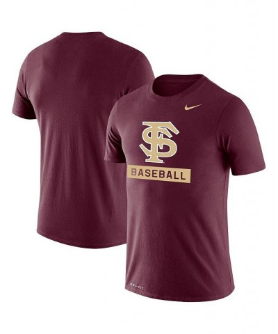 Men's Garnet Florida State Seminoles Baseball Logo Stack Legend Performance T-shirt $28.49 T-Shirts