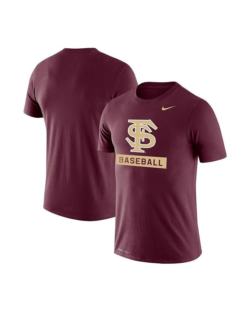 Men's Garnet Florida State Seminoles Baseball Logo Stack Legend Performance T-shirt $28.49 T-Shirts