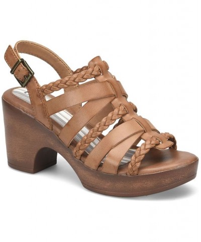 Women's Garcelle Platform Comfort Sandal Tan/Beige $50.00 Shoes