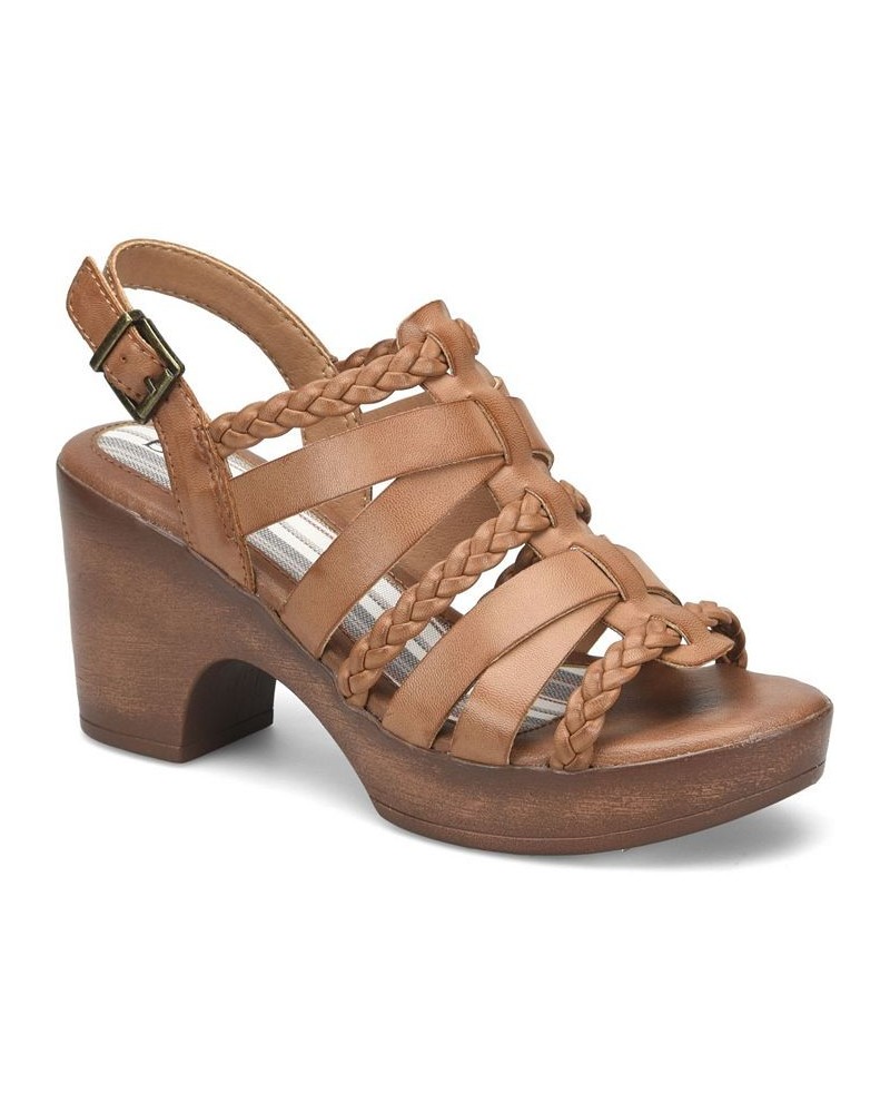 Women's Garcelle Platform Comfort Sandal Tan/Beige $50.00 Shoes