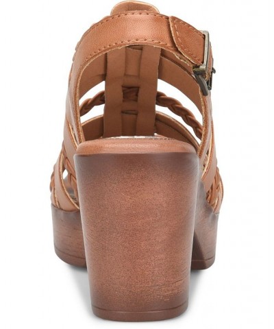 Women's Garcelle Platform Comfort Sandal Tan/Beige $50.00 Shoes