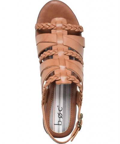 Women's Garcelle Platform Comfort Sandal Tan/Beige $50.00 Shoes