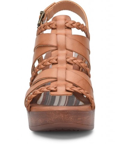 Women's Garcelle Platform Comfort Sandal Tan/Beige $50.00 Shoes