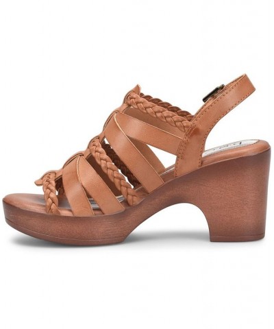 Women's Garcelle Platform Comfort Sandal Tan/Beige $50.00 Shoes