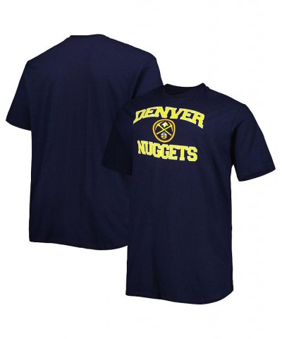 Men's Navy Denver Nuggets Big and Tall Heart and Soul T-shirt $21.00 T-Shirts