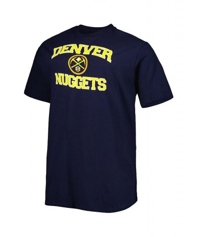 Men's Navy Denver Nuggets Big and Tall Heart and Soul T-shirt $21.00 T-Shirts