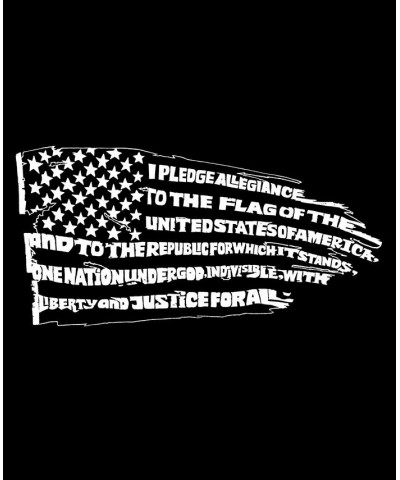 Men's Premium Blend Word Art Pledge of Allegiance Flag T-shirt Black $22.50 T-Shirts