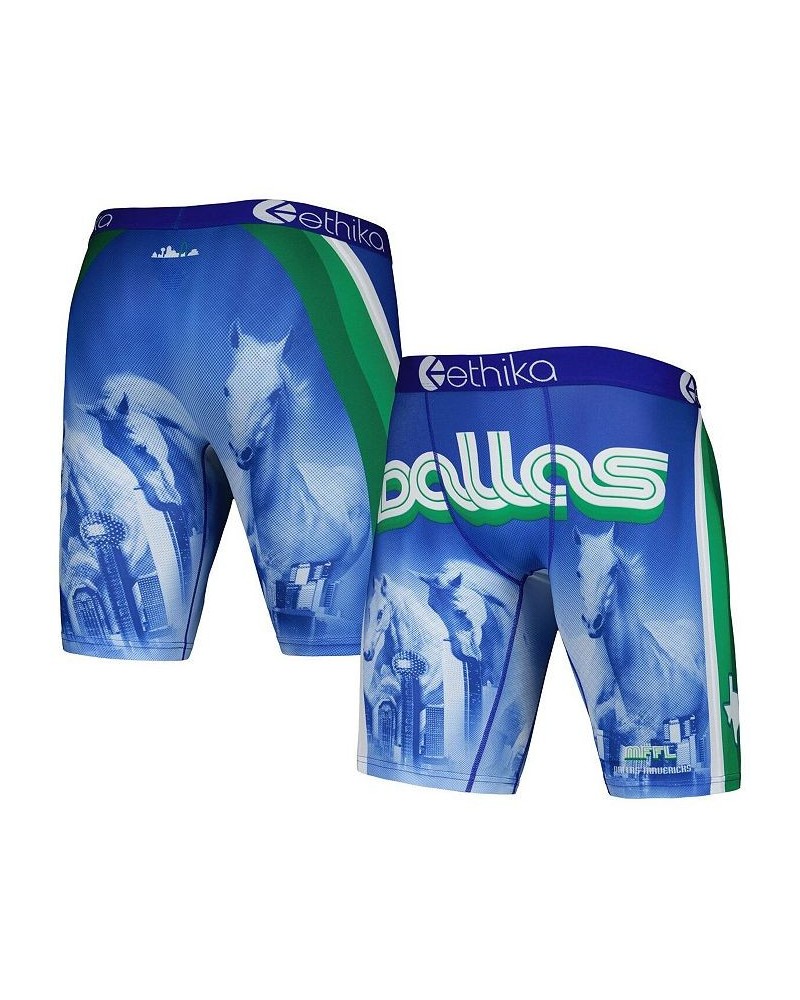 Men's Blue Dallas Mavericks City Edition Boxer Briefs $20.29 Underwear