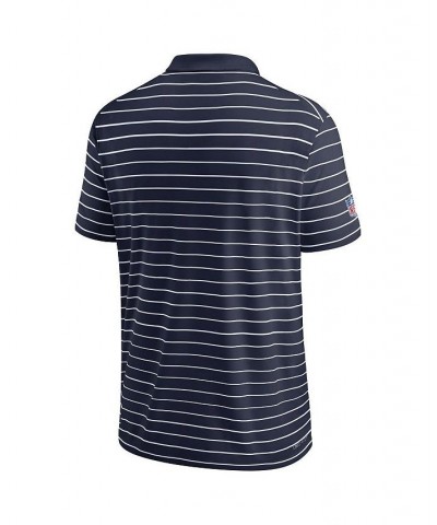 Men's Navy New England Patriots Sideline Lock Up Victory Performance Polo Shirt $43.99 Polo Shirts
