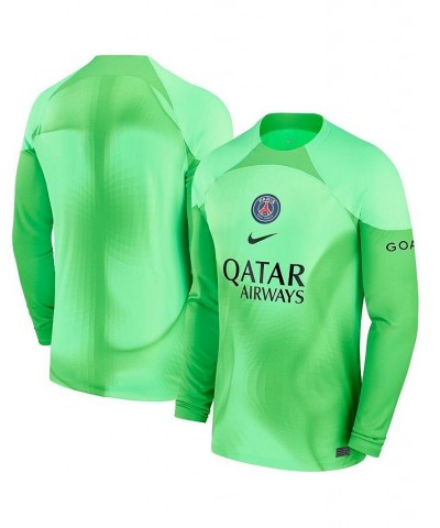 Men's Green Paris Saint-Germain 2022/23 Home Replica Long Sleeve Blank Jersey $62.10 Jersey