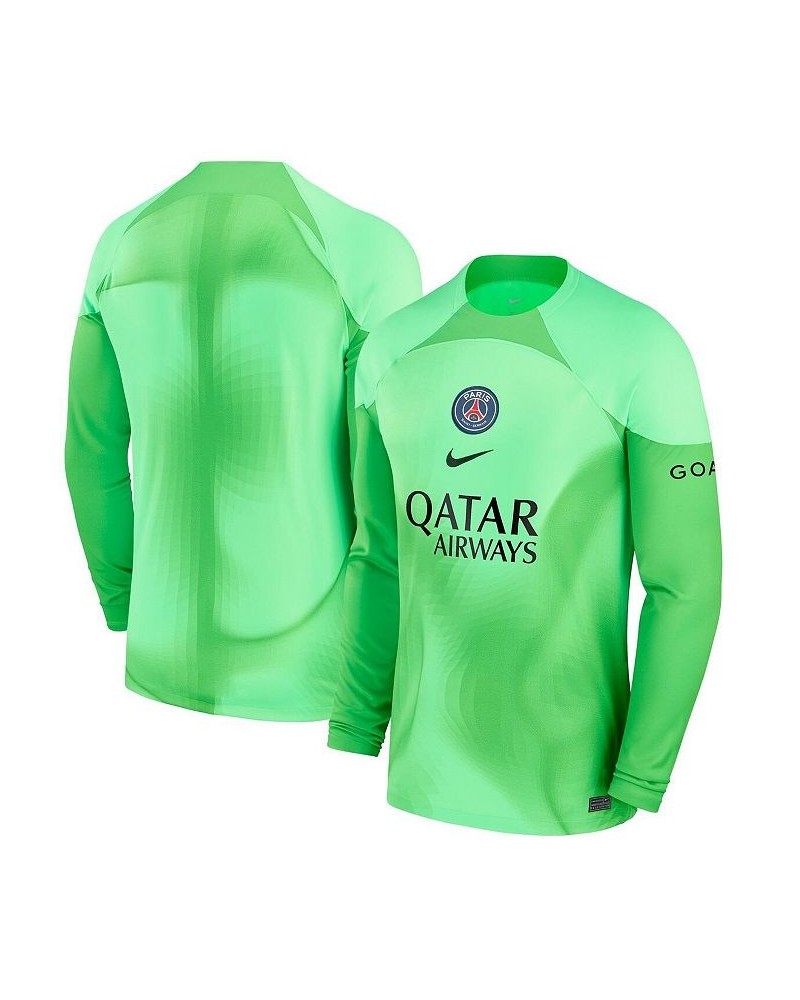 Men's Green Paris Saint-Germain 2022/23 Home Replica Long Sleeve Blank Jersey $62.10 Jersey