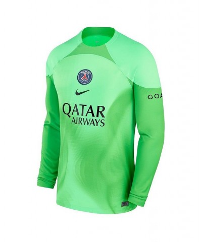 Men's Green Paris Saint-Germain 2022/23 Home Replica Long Sleeve Blank Jersey $62.10 Jersey