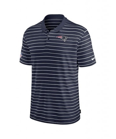 Men's Navy New England Patriots Sideline Lock Up Victory Performance Polo Shirt $43.99 Polo Shirts