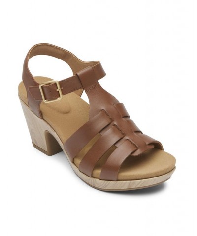 Women's Vivianne Woven Ankle Strap Sandal PD02 $58.80 Shoes