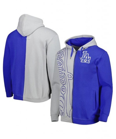 Men's Royal and White Los Angeles Dodgers Fleece Full-Zip Hoodie $45.50 Sweatshirt