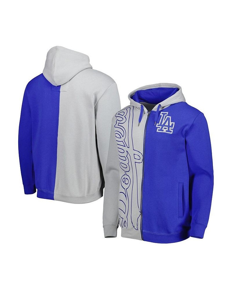 Men's Royal and White Los Angeles Dodgers Fleece Full-Zip Hoodie $45.50 Sweatshirt