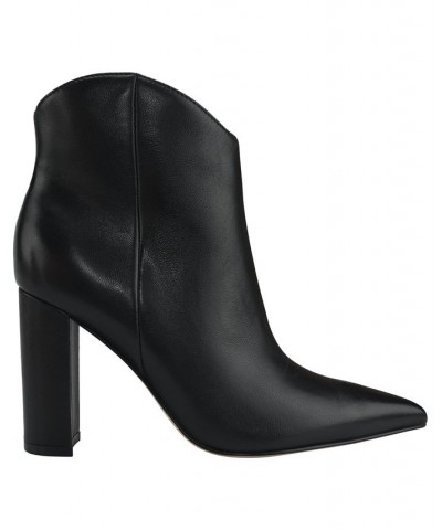 Women's Lezari Heeled Western Booties PD01 $29.22 Shoes