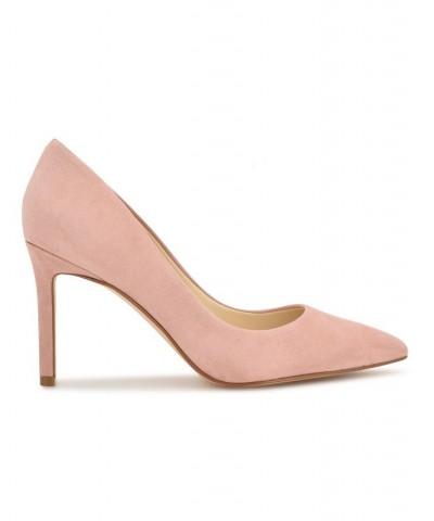 Women's Ezra Stiletto Pointy Toe Dress Pumps Pink $46.53 Shoes