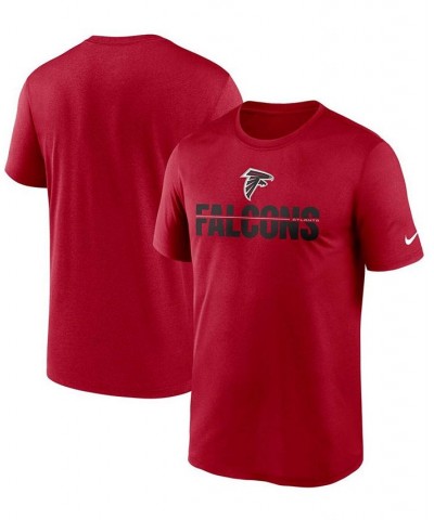 Men's Big and Tall Red Atlanta Falcons Legend Microtype Performance T-shirt $18.90 T-Shirts