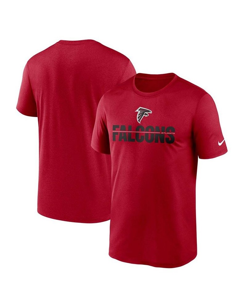 Men's Big and Tall Red Atlanta Falcons Legend Microtype Performance T-shirt $18.90 T-Shirts