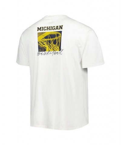 Men's Brand White Michigan Wolverines Basketball Movement Max90 T-shirt $29.49 T-Shirts