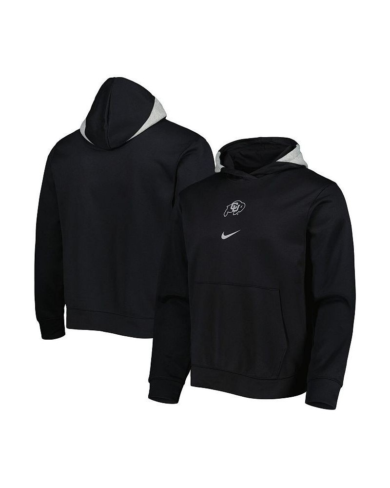 Men's Black Colorado Buffaloes Spotlight Performance Pullover Hoodie $45.04 Sweatshirt