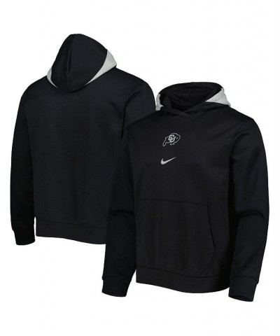 Men's Black Colorado Buffaloes Spotlight Performance Pullover Hoodie $45.04 Sweatshirt